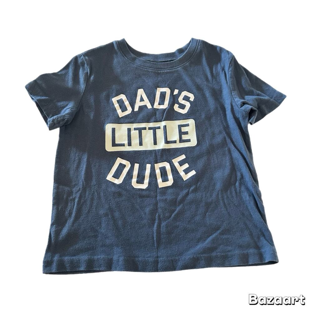 Jumping Beans Dad's Little Dude Short Sleeve T-Shirt Boys 5T Blue